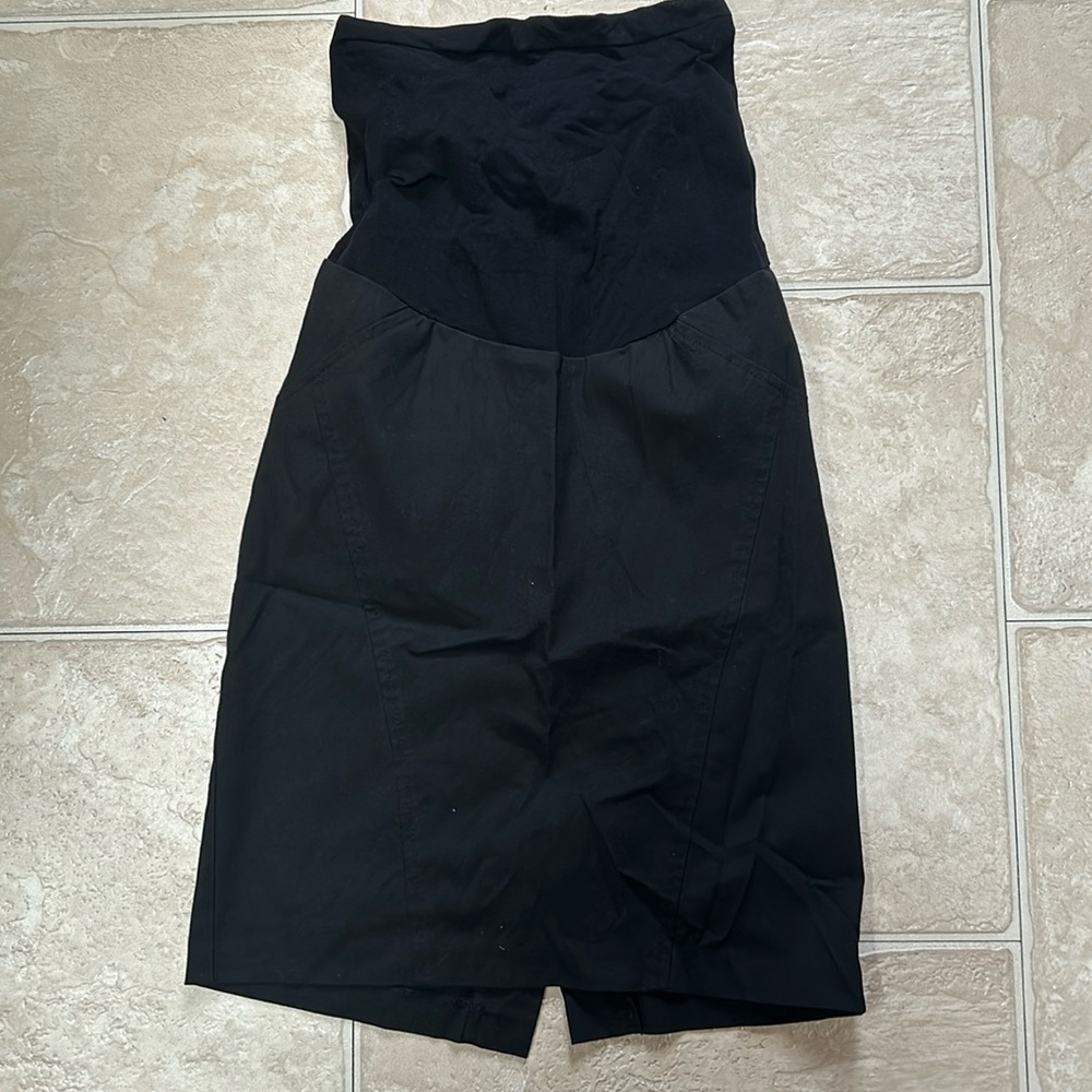 Black Motherhood Maternity Pencil Skirt